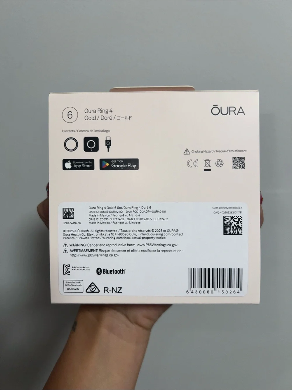 Gold Oura Ring Gen 4 Size 6
